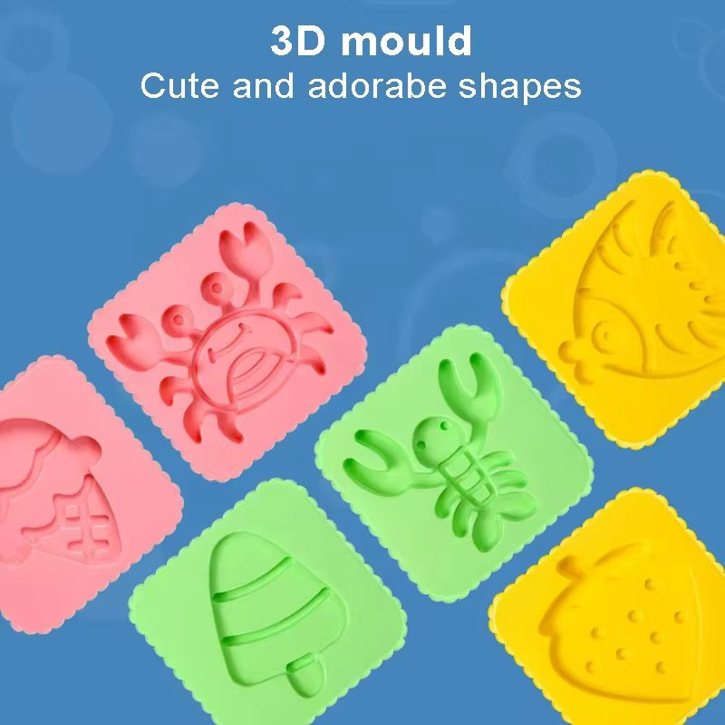 Magic Water Gel Toy Kit for Kids – 3 Bottles & 2 Fun Molds!
