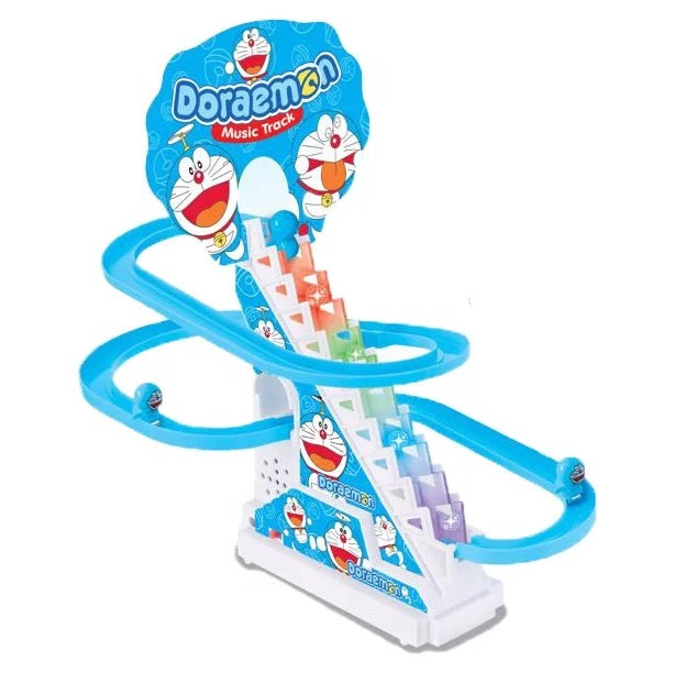 Doraemon Slide Toy Set | Stair Climbing Race Track Set for Kids