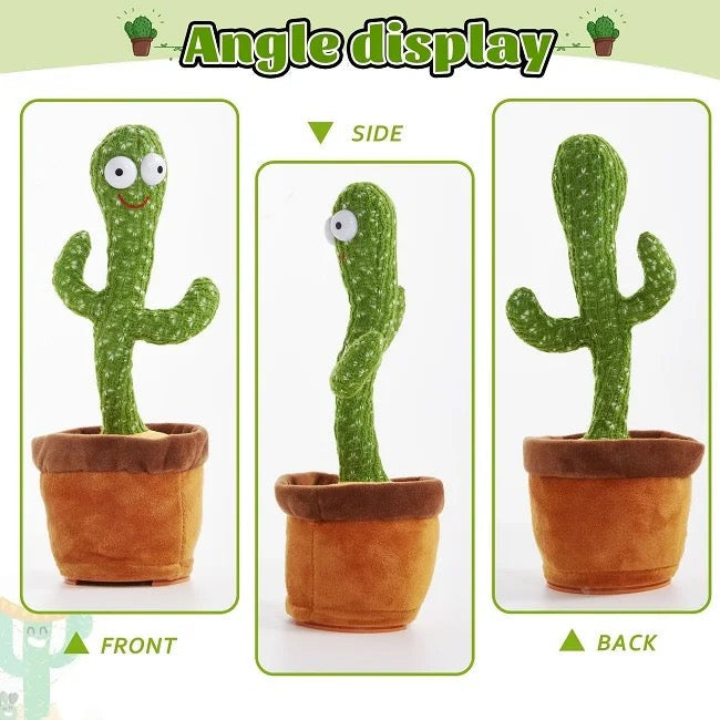 Dancing Cactus Toy: Rechargeable Talking Singing Cactus Toy for Kids