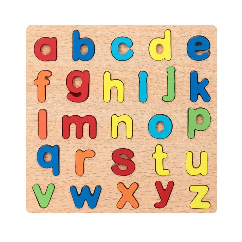 Wooden Alphabets for Kids | Capital ABC Small abc Random Board