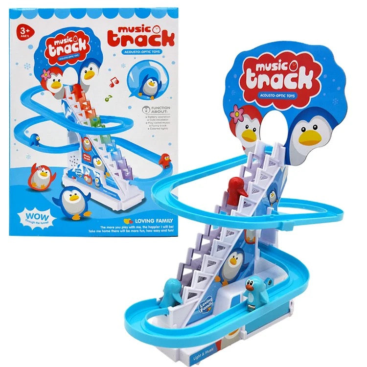 Penguin Climbing Stairs Toy – Lights & Music