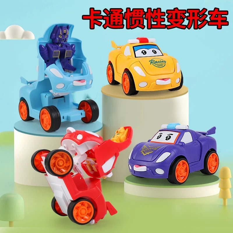 Cartoon Robot Transformer Mini Robot Car