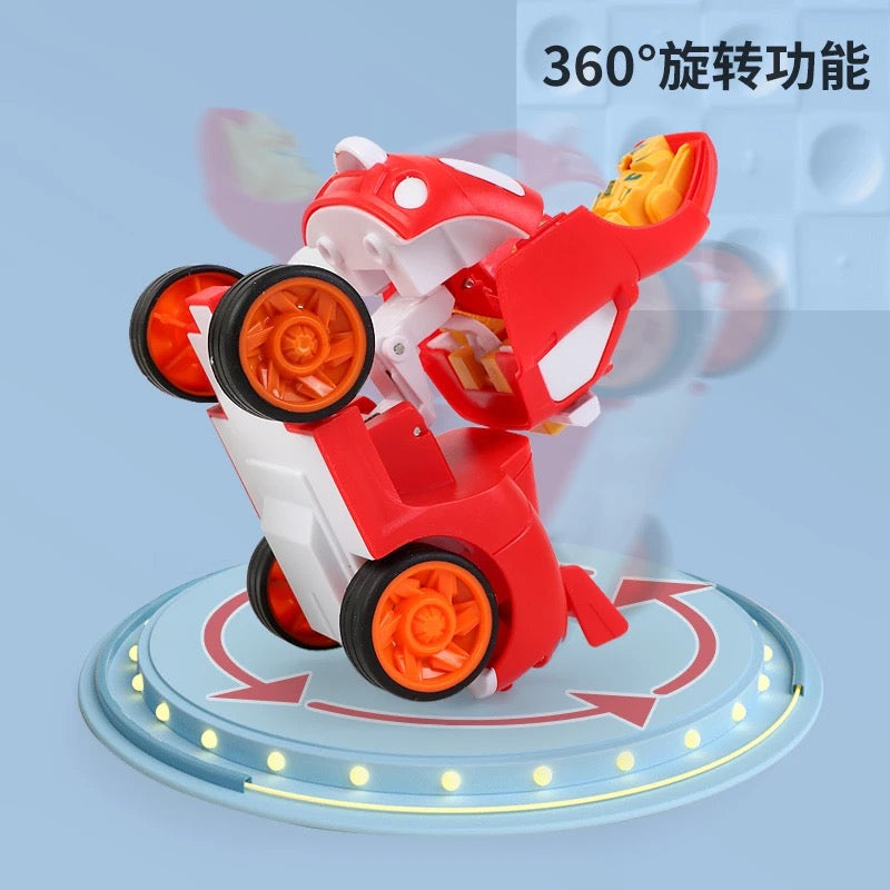 Cartoon Robot Transformer Mini Robot Car