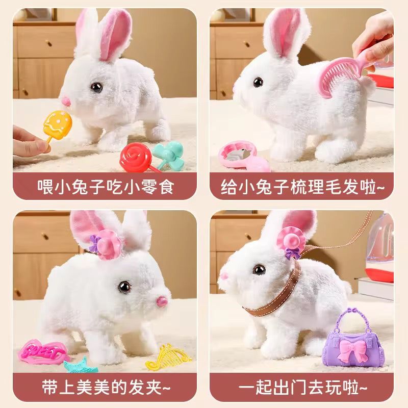 Bunny Rabbit Toy with Walking & Sound, Available in 4 Colors