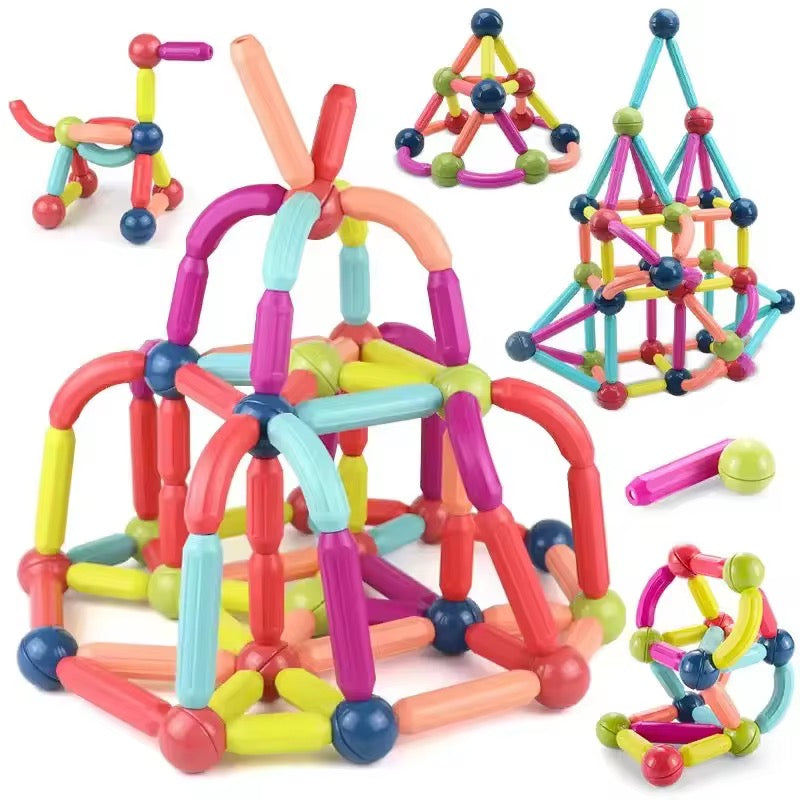 "Magnetic Building Blocks Set for Kids 3+ | Educational & Creative Toy"