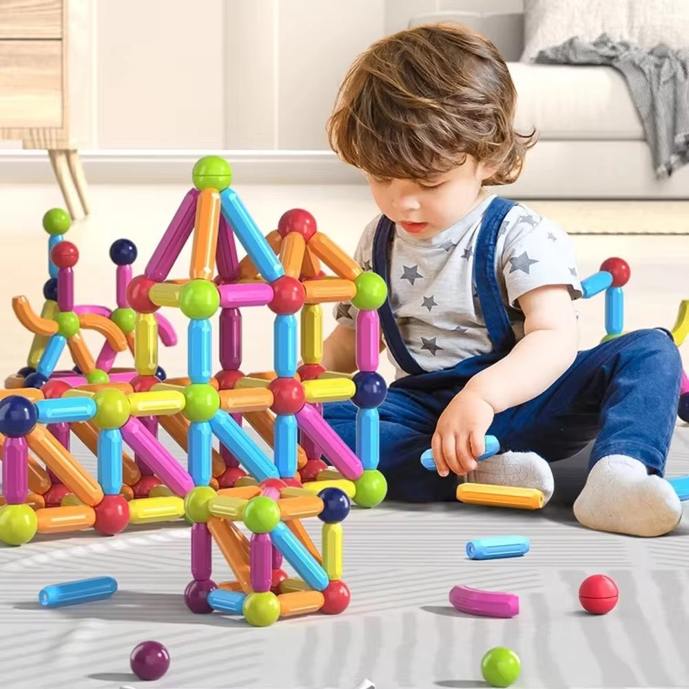 "Magnetic Building Blocks Set for Kids 3+ | Educational & Creative Toy"