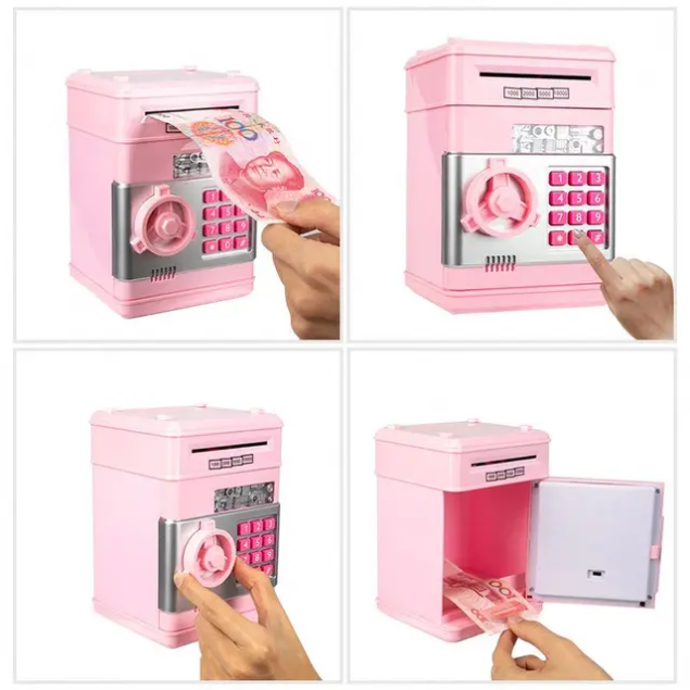 Kids Electronic Bank Safe Toy – Password-Protected Money Box