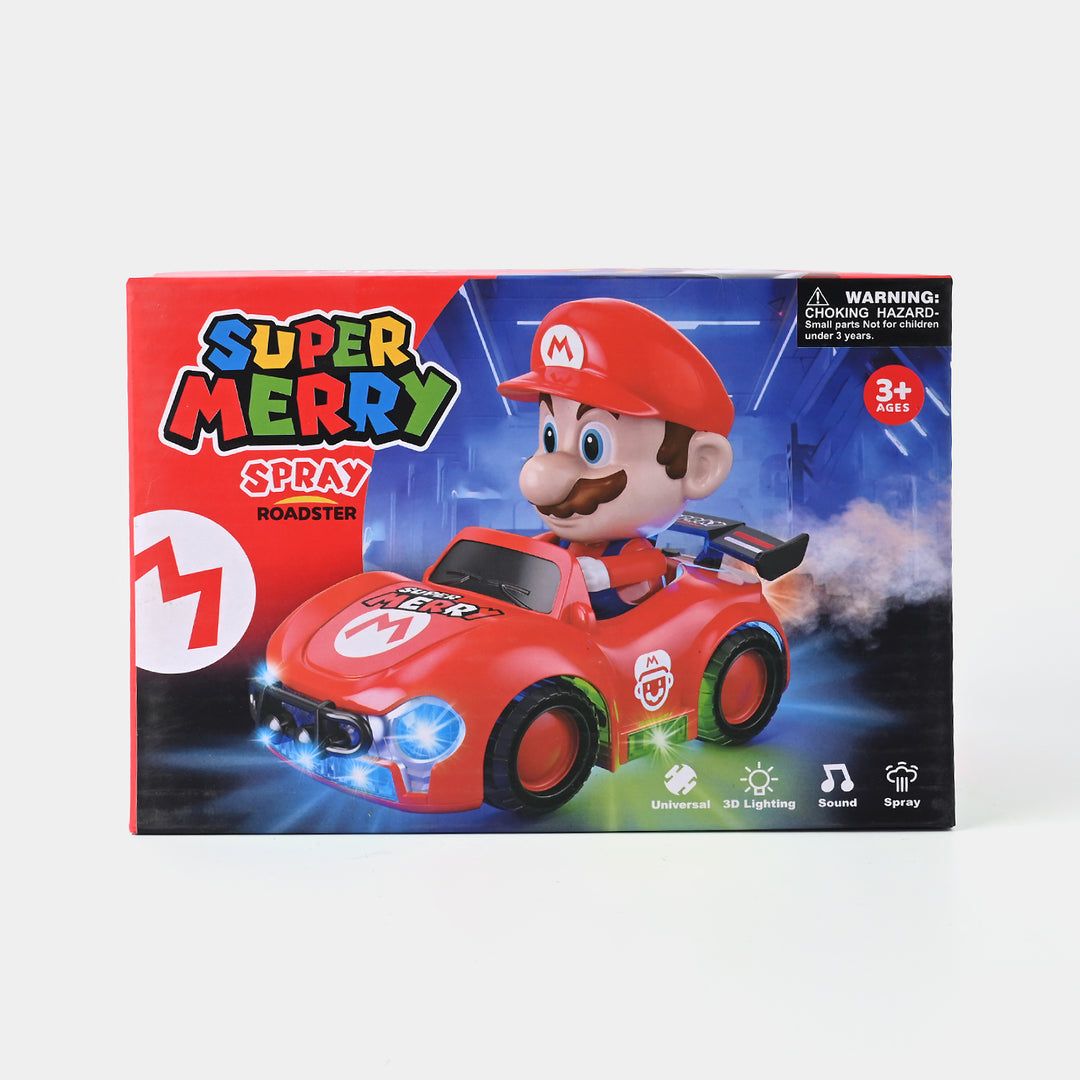 Super Merry Spray Roadster Car Light & Music