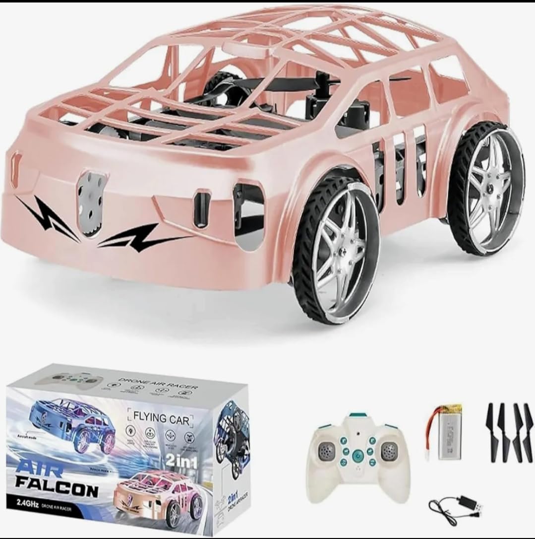 2-in-1 Remote Control Air Falcon Flying Car – 2.4GHz Drone & Racer Vehicle