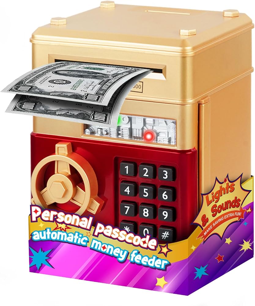 Kids Electronic Bank Safe Toy – Password-Protected Money Box
