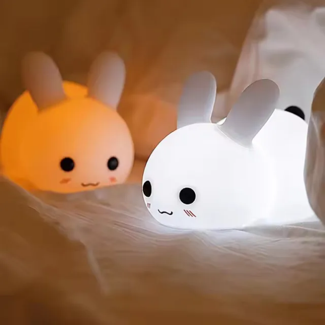 Silicone Night Light – Cute Animal Character Lamp