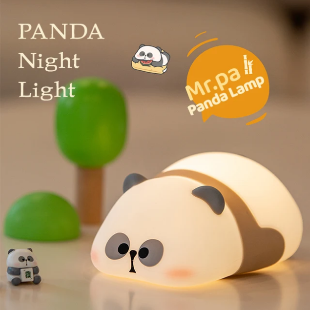 Silicone Night Light – Cute Animal Character Lamp