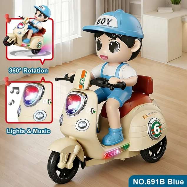 Cool Tricycles Stunt Performance – Light &amp; Music