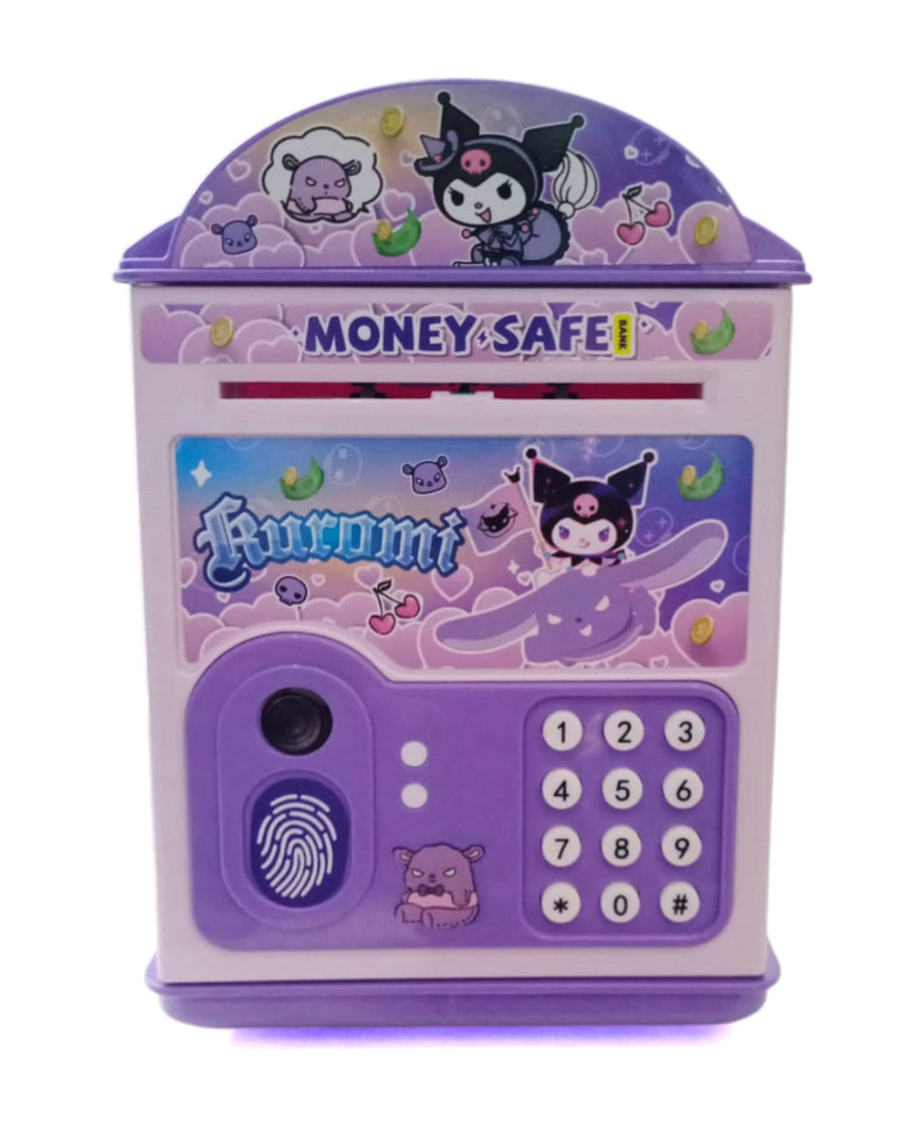 Automatic Coin Rolling Mini Money Saving Box for Kids Password And Fingerprint
