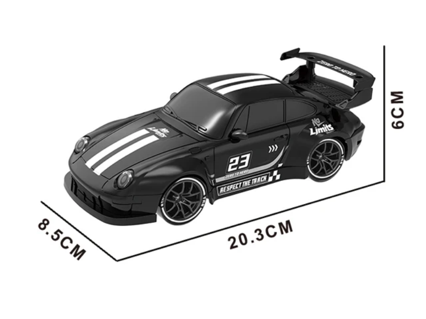 Porsche Style Remote Control Drift Car – Light, Sound & Stunt Racing Toy